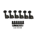 6 Inline Locking Guitar Tuners Black T954353