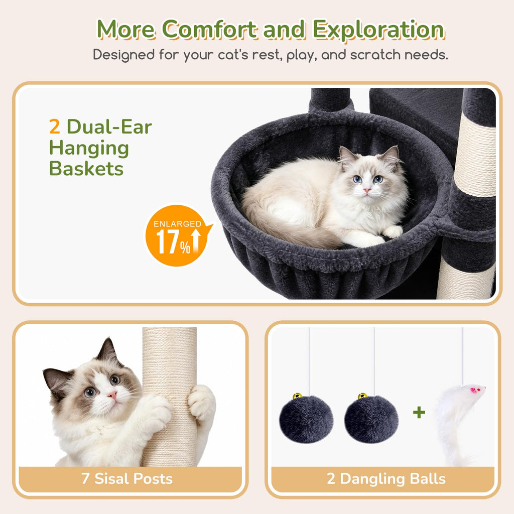 74in Heavy Duty Cat Tree Tower K442