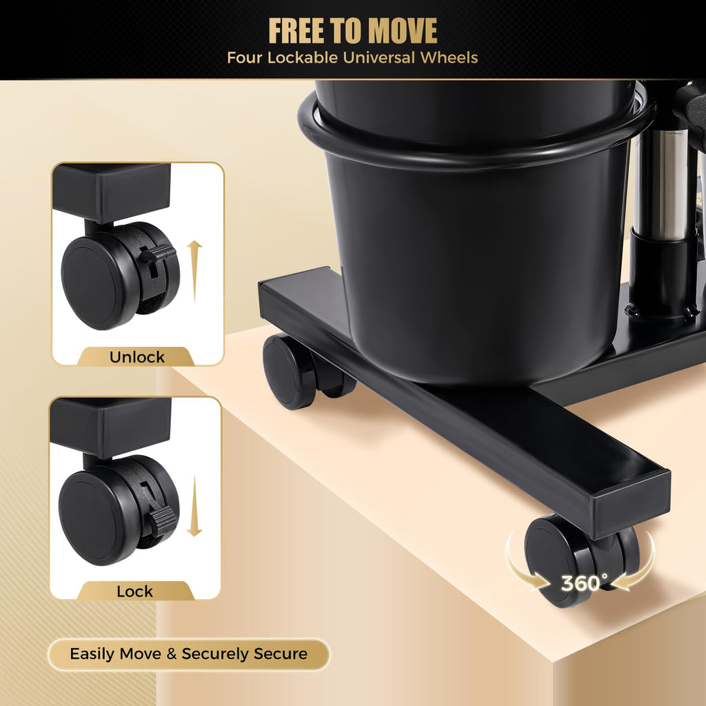 Portable Height-Adjustable Shampoo Basin with Electric Pump and 2 Water Buckets U21956