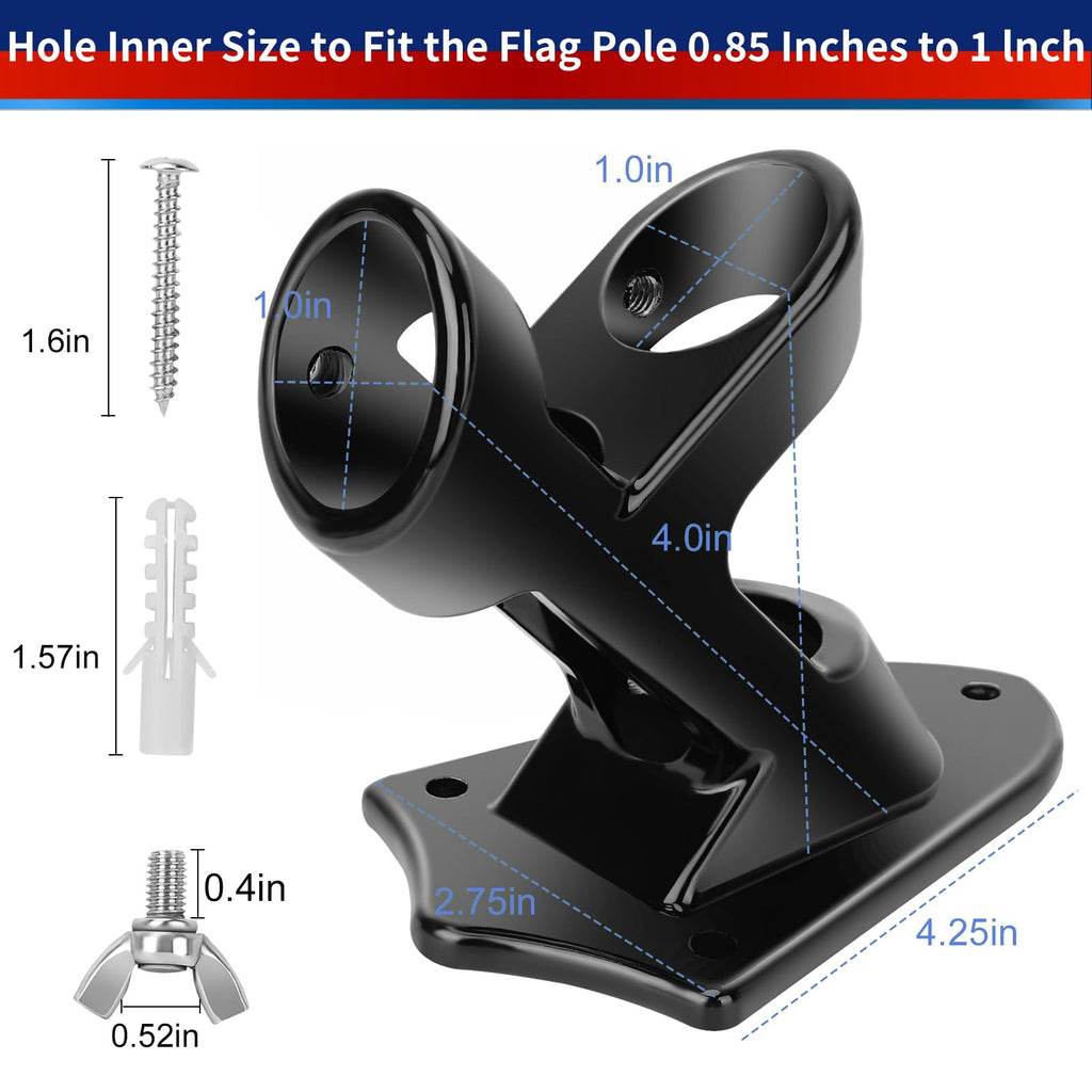 Heavy Duty Aluminum Flag Pole Holder O933