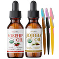 Jojoba Oil with 6PC Face Razors + Rosehip Oil Set S872810