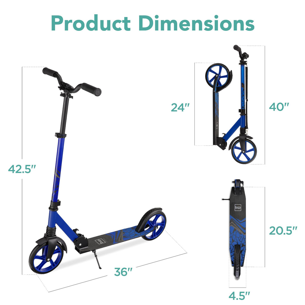Foldable Large Wheel Kick Scooter with Suspension P352