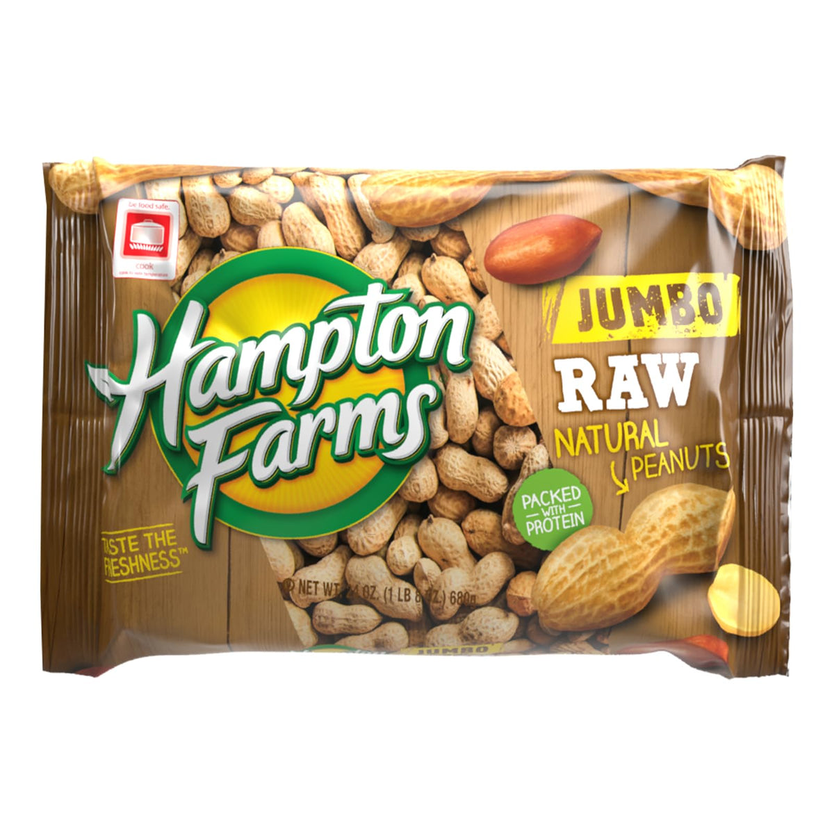 Jumbo Raw Natural In-Shell Peanuts 24 oz Bag E232