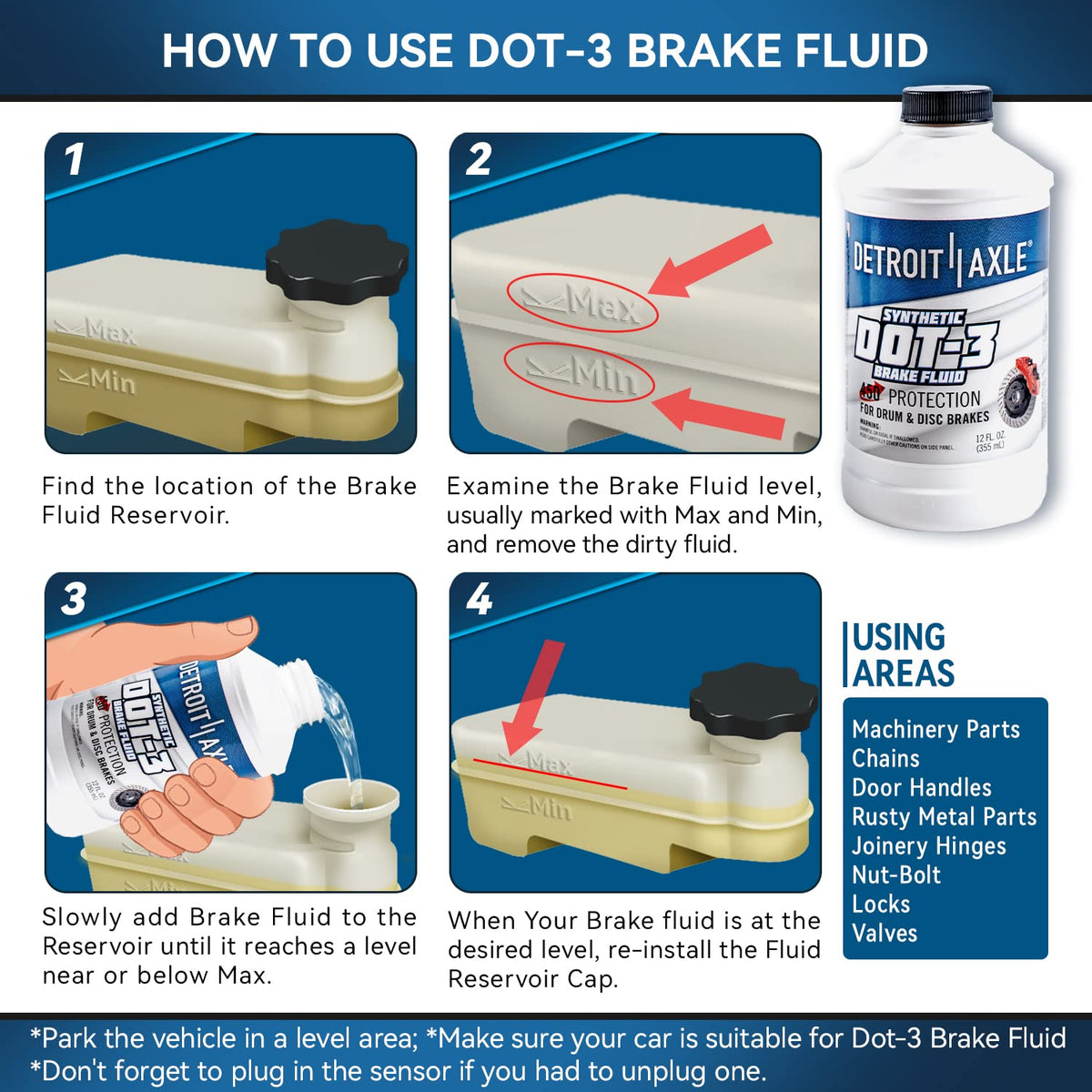 12oz Synthetic Dot-3 Brake Fluid G493
