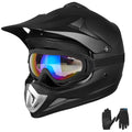 Youth Kids Full Face Motocross Helmet Matte Black S8012