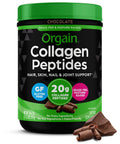 Hydrolyzed Collagen Peptides Powder, Chocolate, 1lb U651182