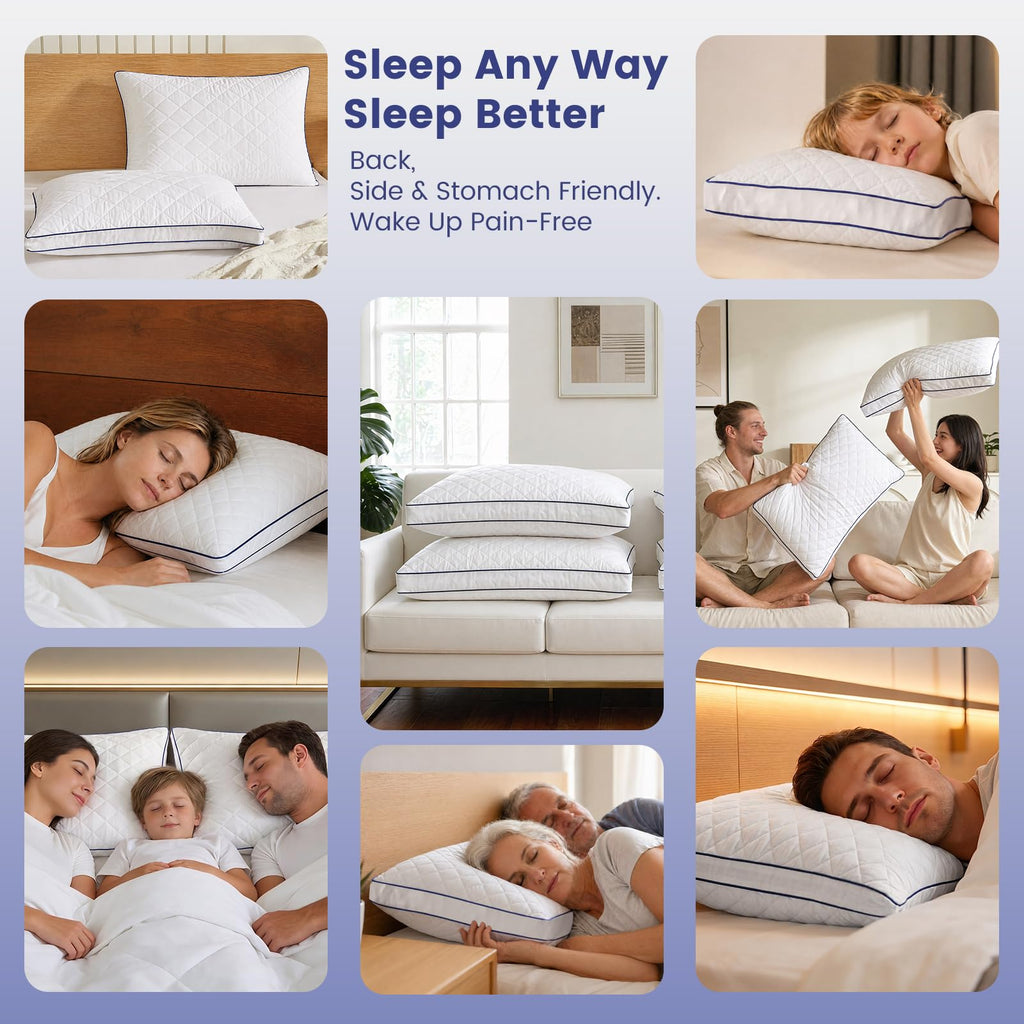 Shredded Memory Foam Pillows King Size Set of 2 X320