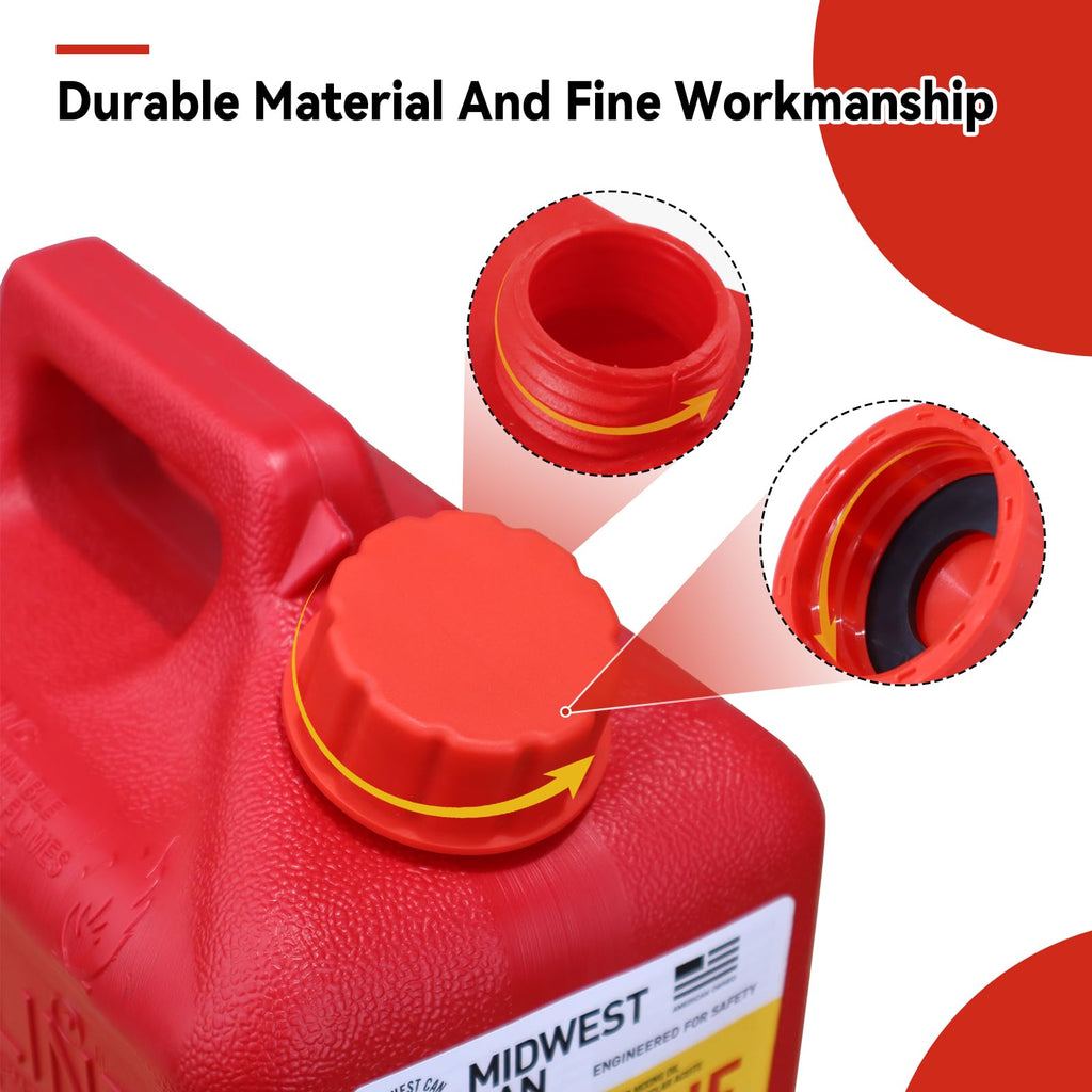 6 Pack Replacement Gas Can Caps Z928
