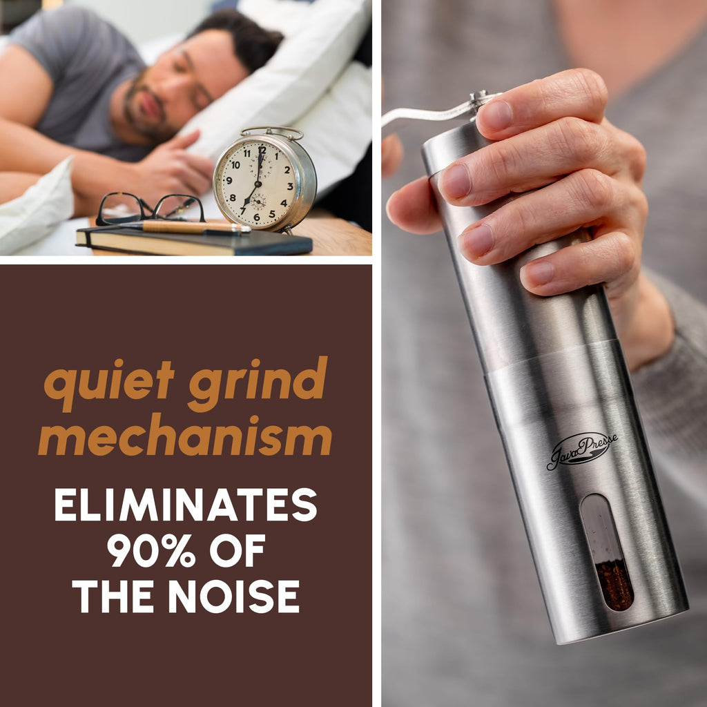 Manual Stainless Steel Conical Burr Coffee Grinder V9255