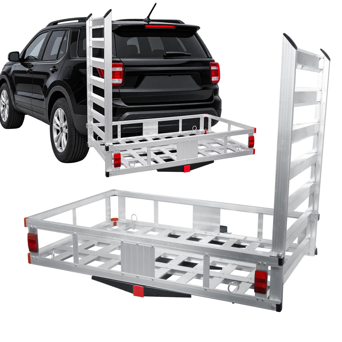 Heavy-Duty Aluminum Hitch Cargo Carrier N331