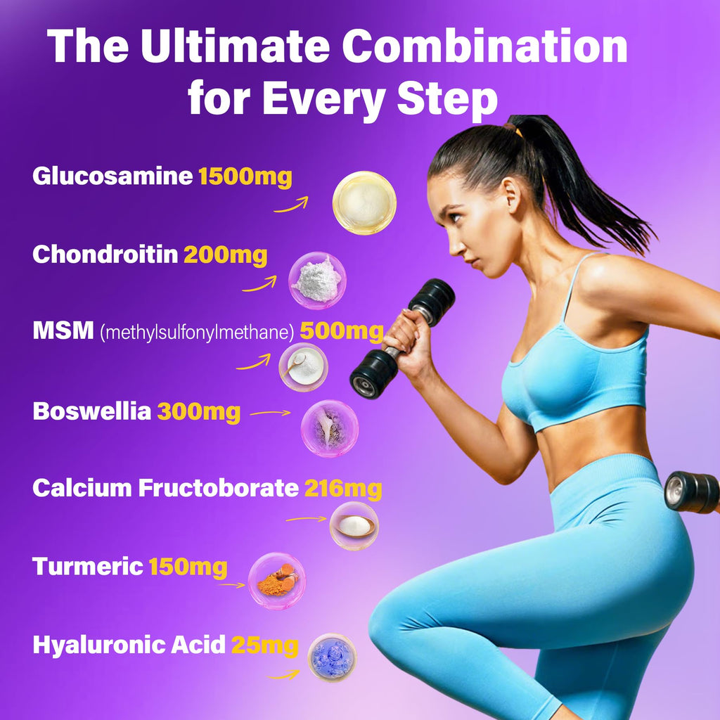 Glucosamine Chondroitin Gummies with MSM, No Sugar, 120 Cts U181017