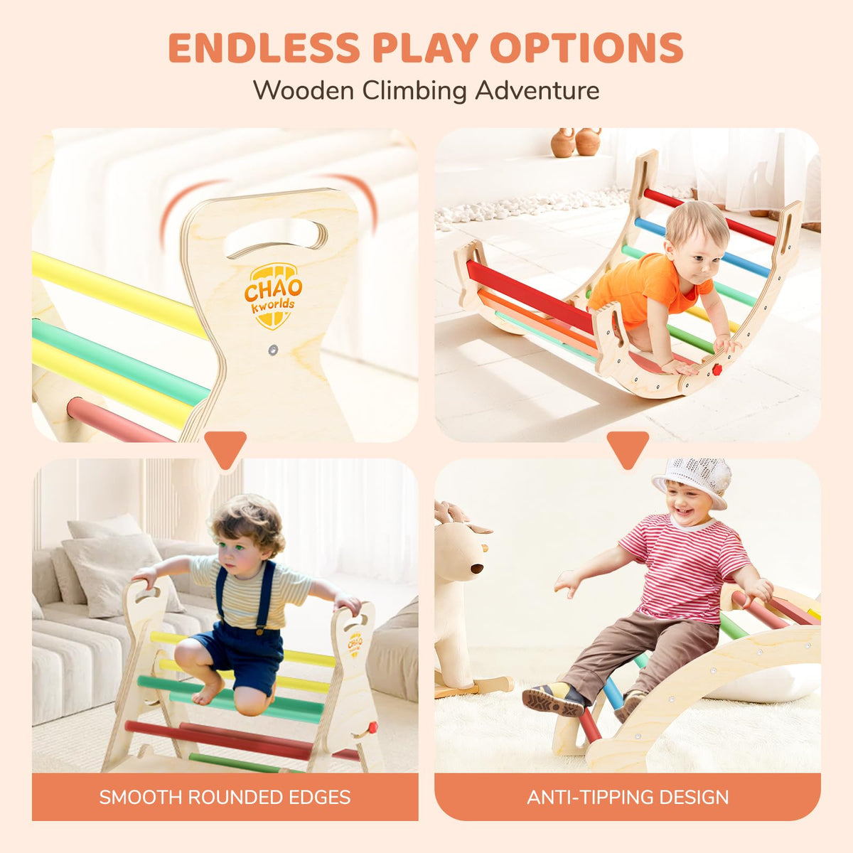 Montessori Toddler Climbing Toys Indoor A84843