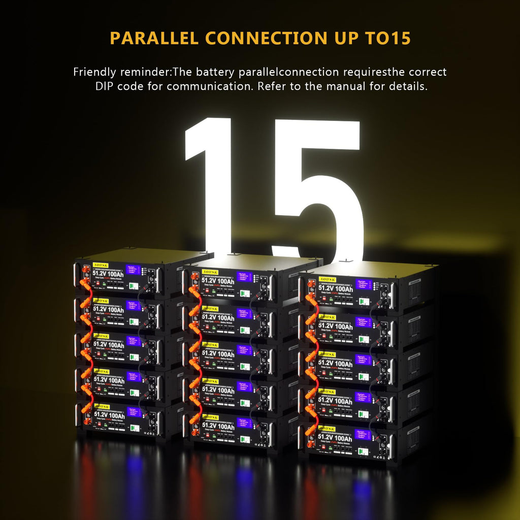 48V 100Ah Lithium LiFePO4 Solar Battery with 100A BMS U8189