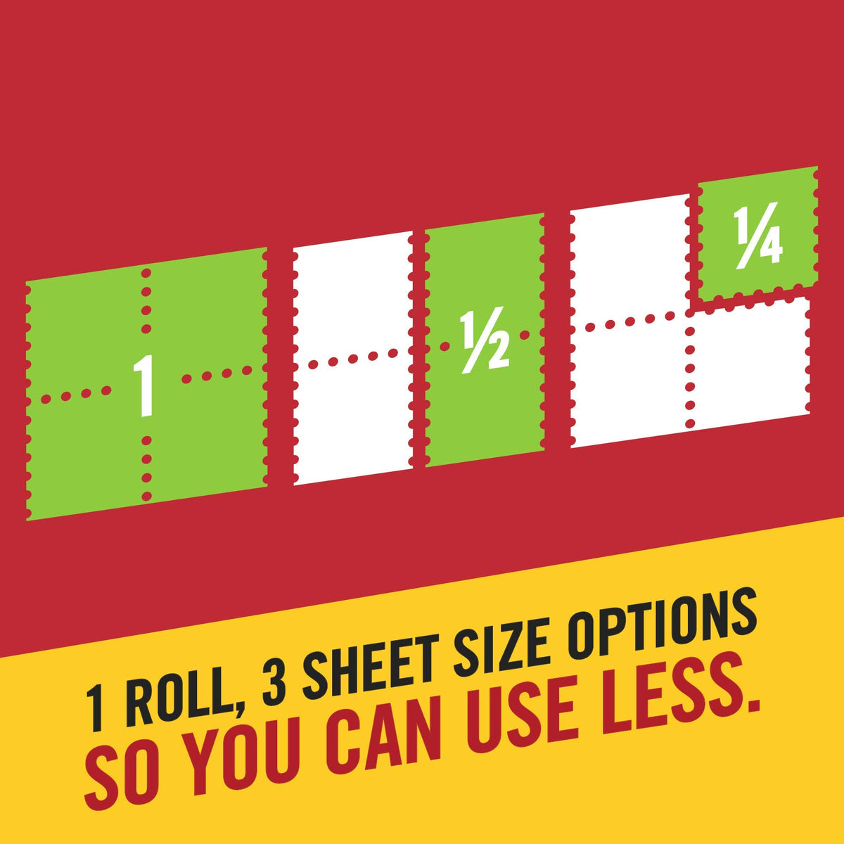 Paper Towels, 8 Triple Rolls, 3 Sheet Size Options X59709