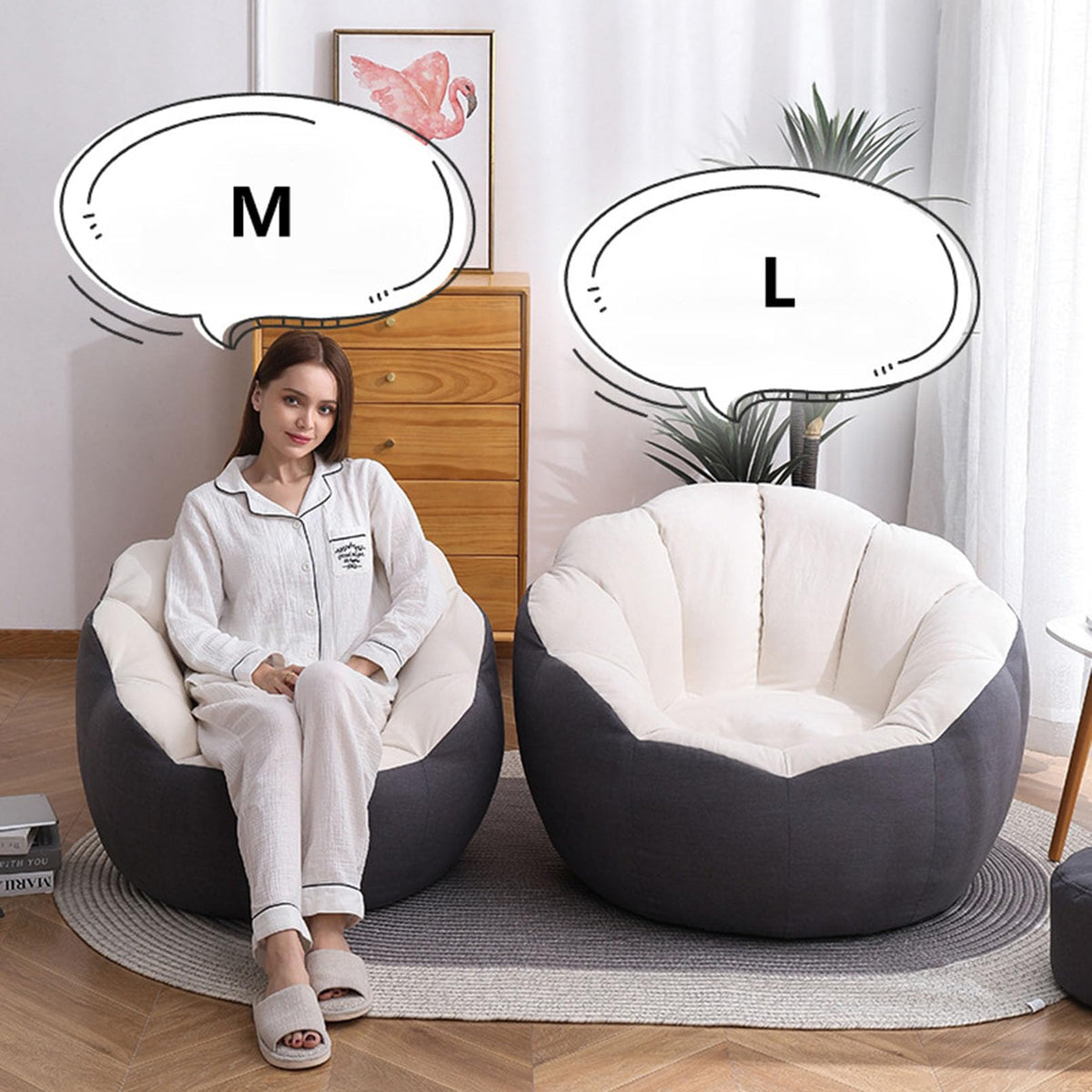 Corduroy Bean Bag Chair Cover X413