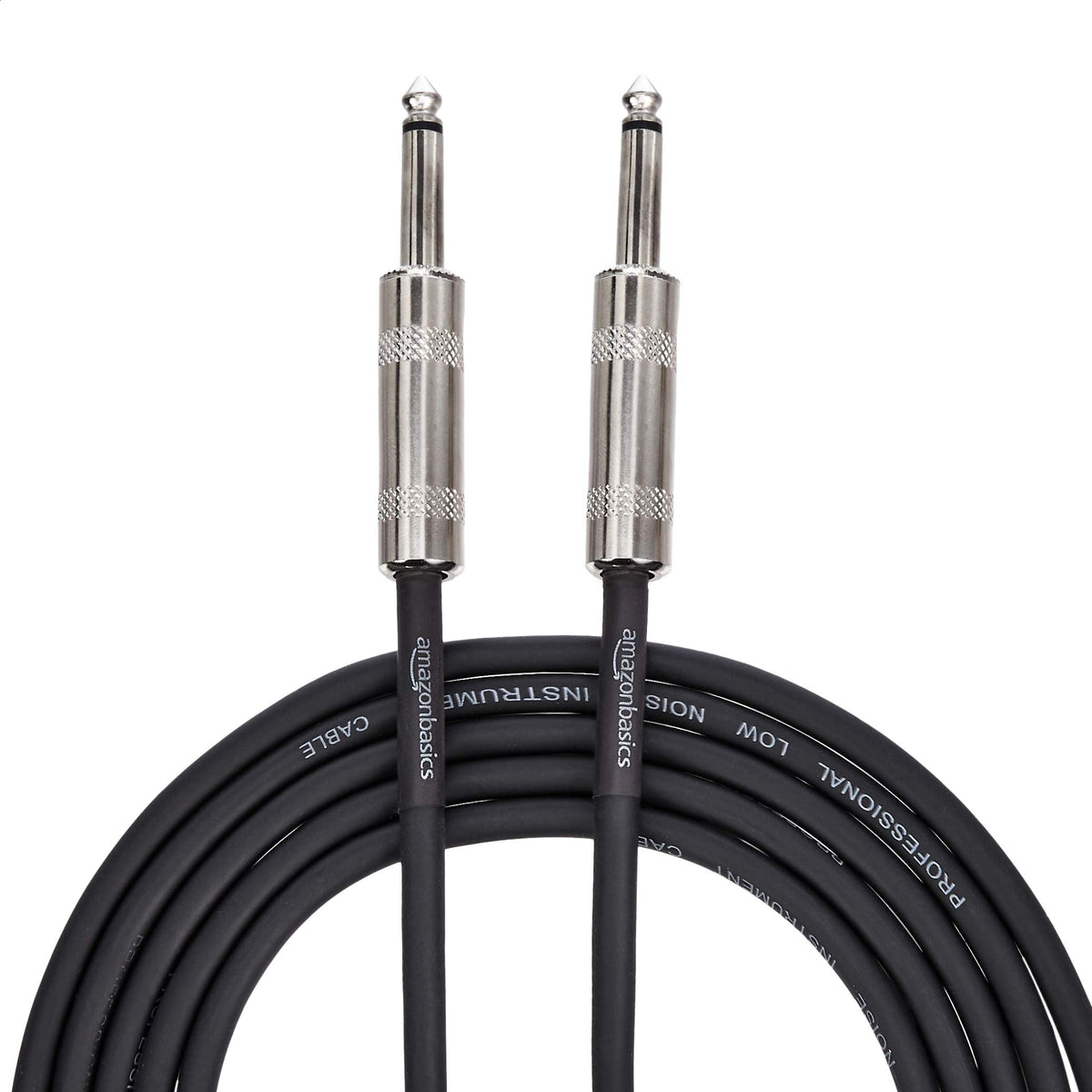 1/4 Inch Straight Instrument Cable, 10 Foot, Black D953854