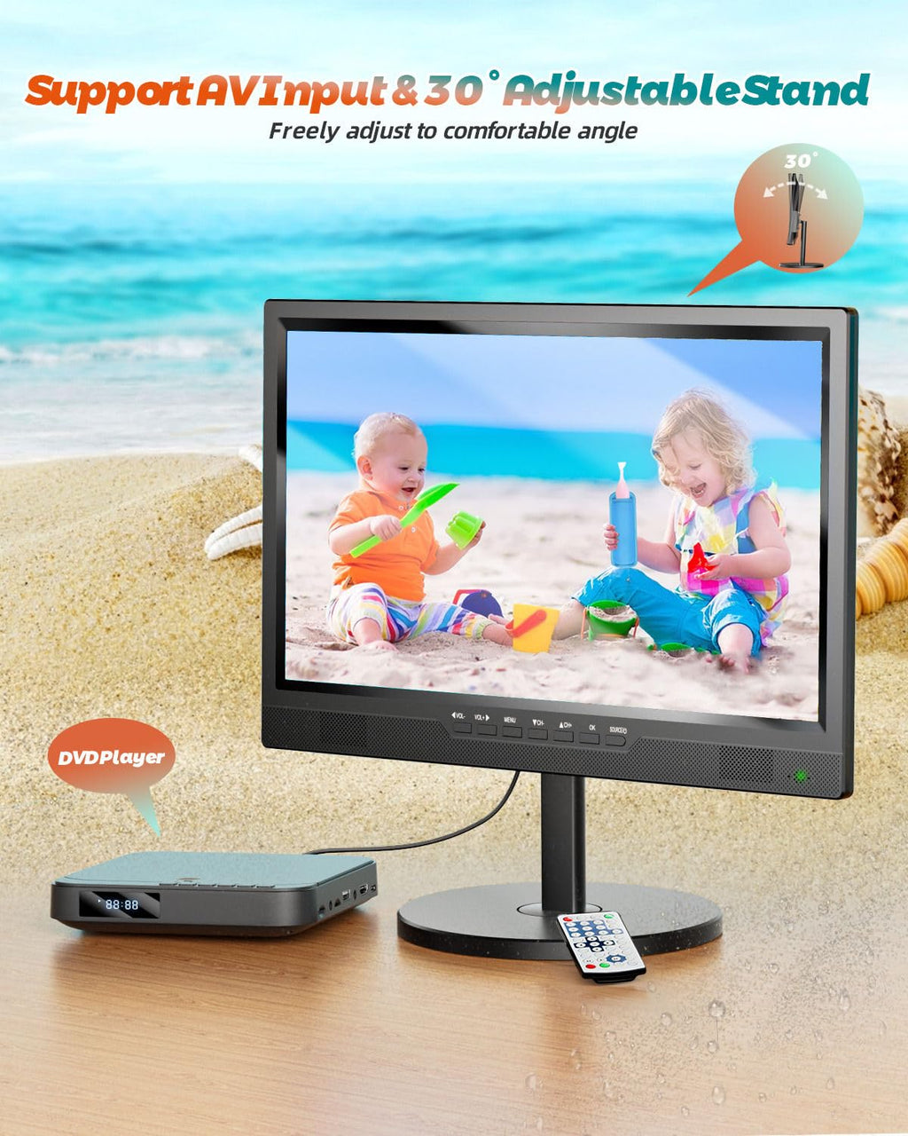 Portable TV with Antenna V9318