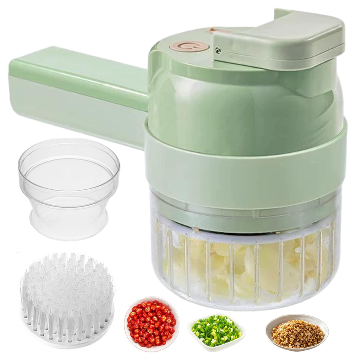 Wireless Mini 4 in 1 Electric Vegetable Chopper Rechargeable Food Cutter S92833