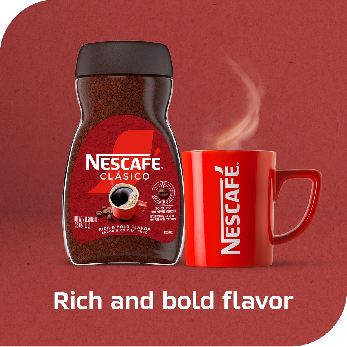 Dark Roast Instant Coffee 7 oz Jar C3049