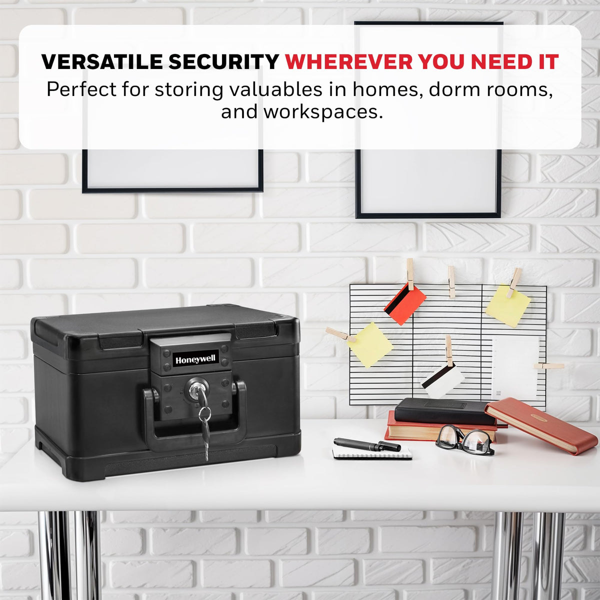 Small Black ABS Plastic Safe with Key Lock R55040