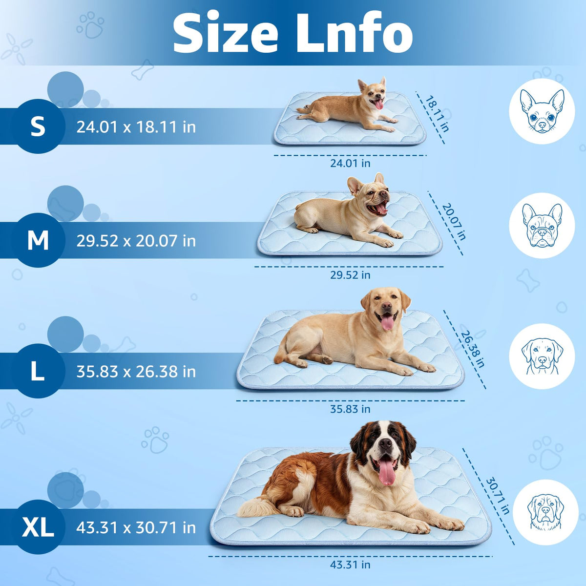Ice Silk Waterproof Cooling Pet Mat V634