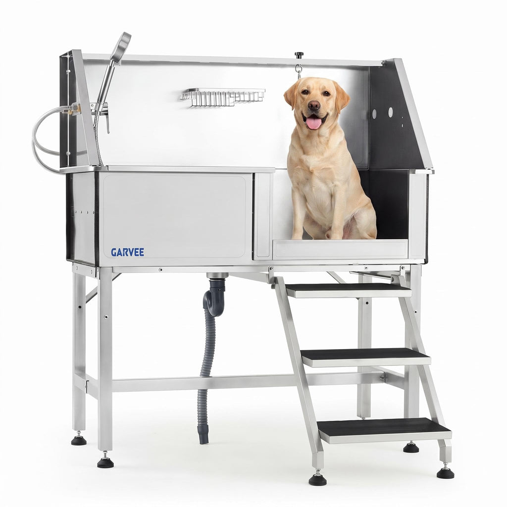 46 Inch Stainless Steel Dog Grooming Tub F9134