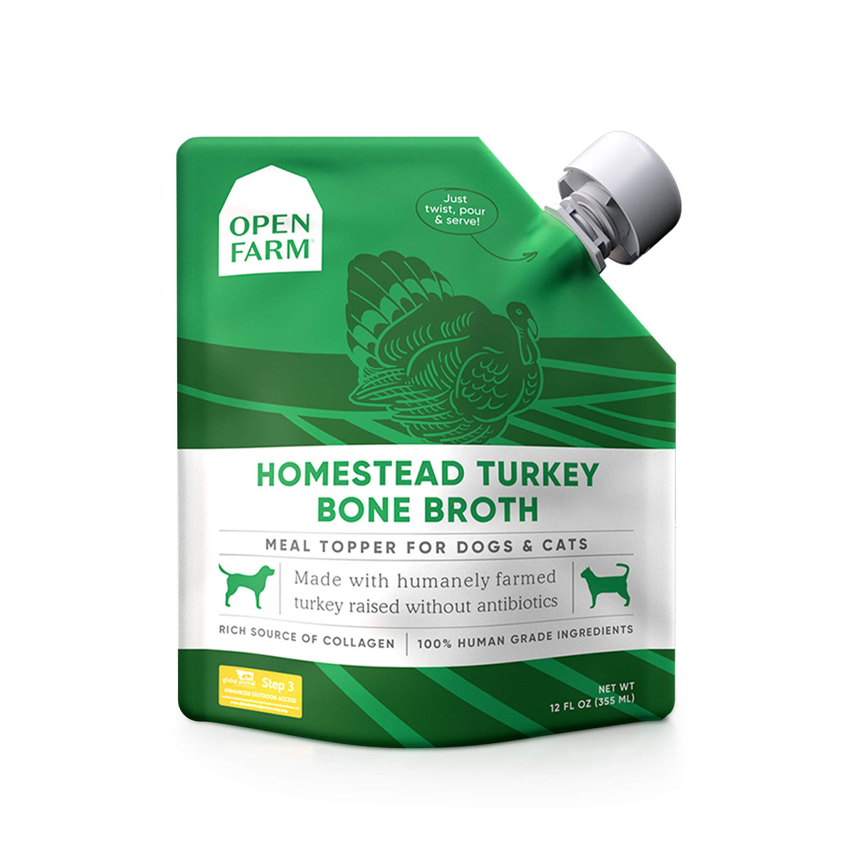 Bone Broth Food Topper for Dogs and Cats 12oz V711