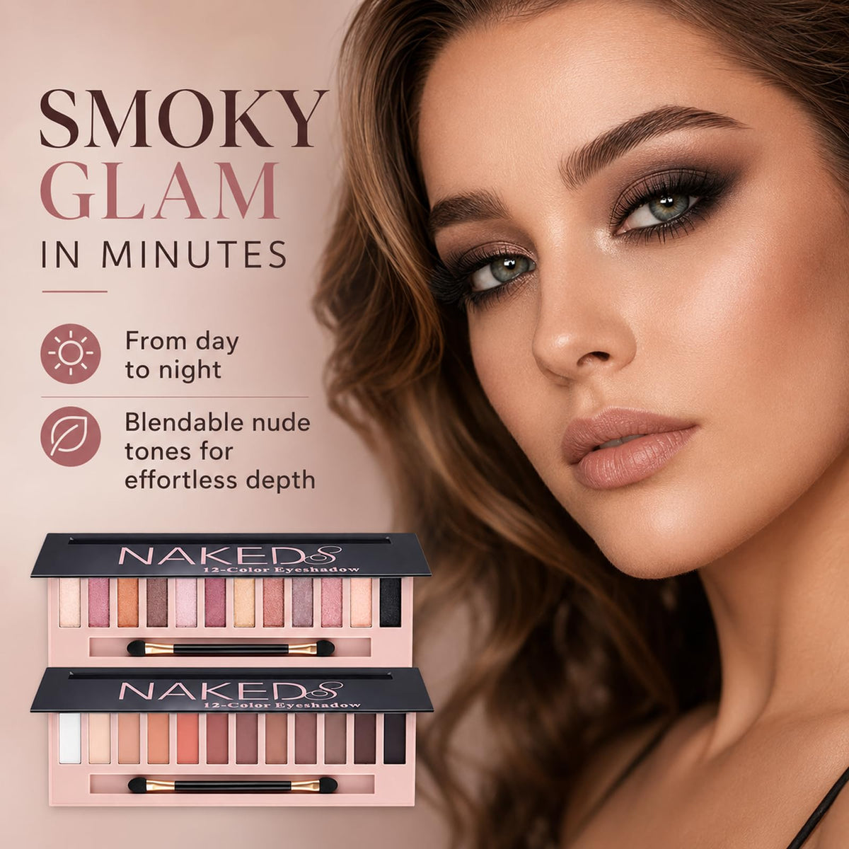 2 Pack Shimmer & Matte Eyeshadow Palette E597