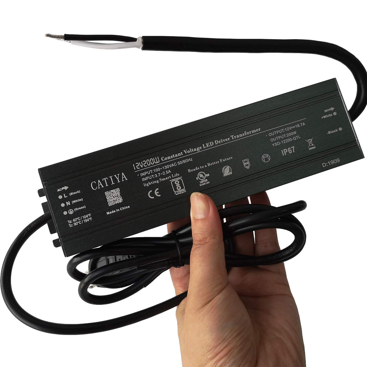 12V 200W IP67 Waterproof LED Driver Transformer S35363