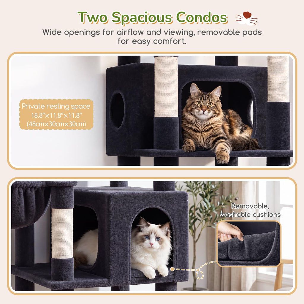 74in Heavy Duty Cat Tree Tower K442