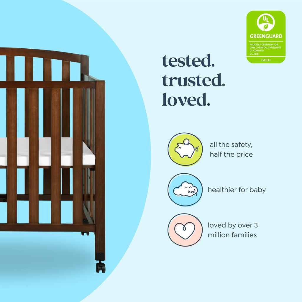 Espresso 3-in-1 Convertible Mini Crib D7381