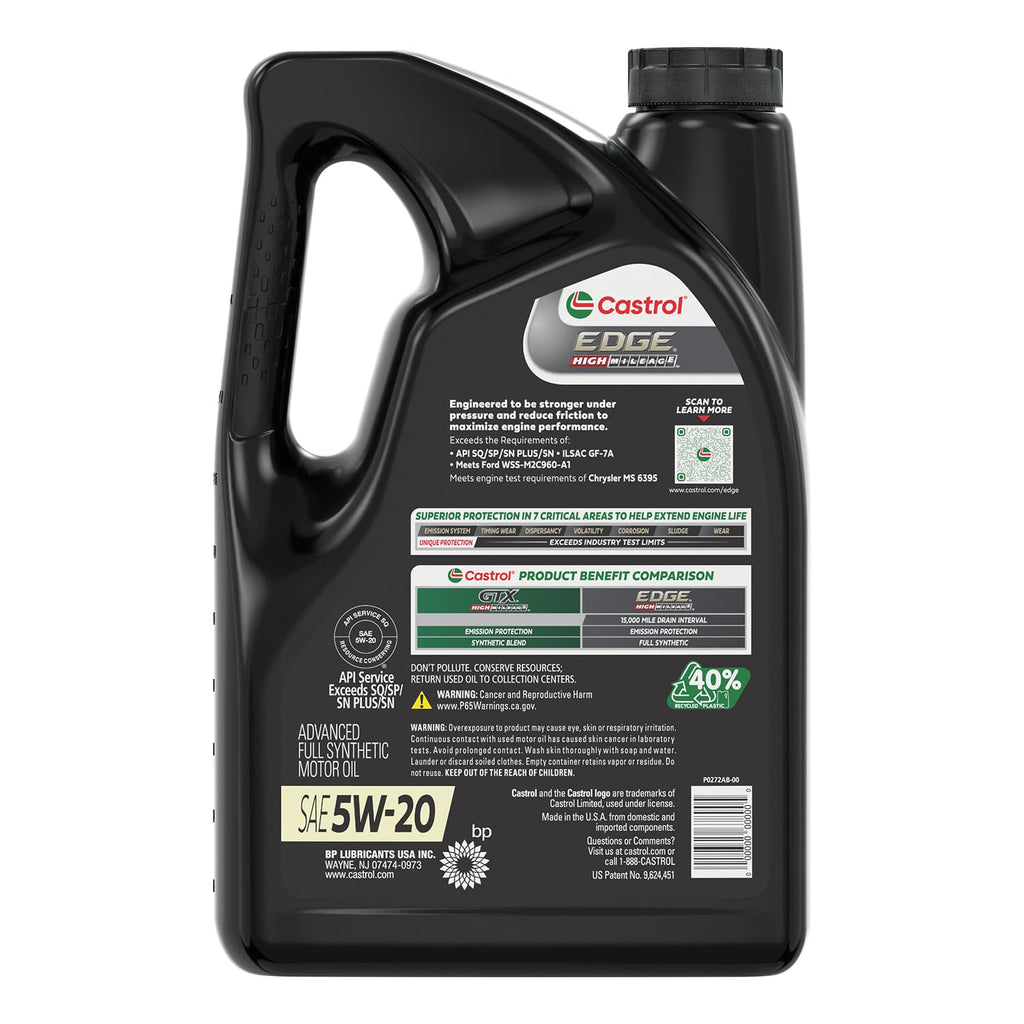 5W-20 Full Synthetic Motor Oil, 5 Quarts H404610