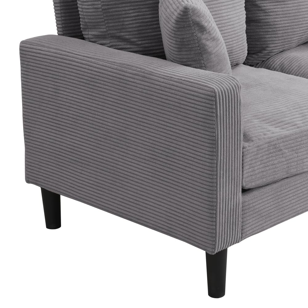 Light Gray 2 Seat Upholstered Sofa T81060
