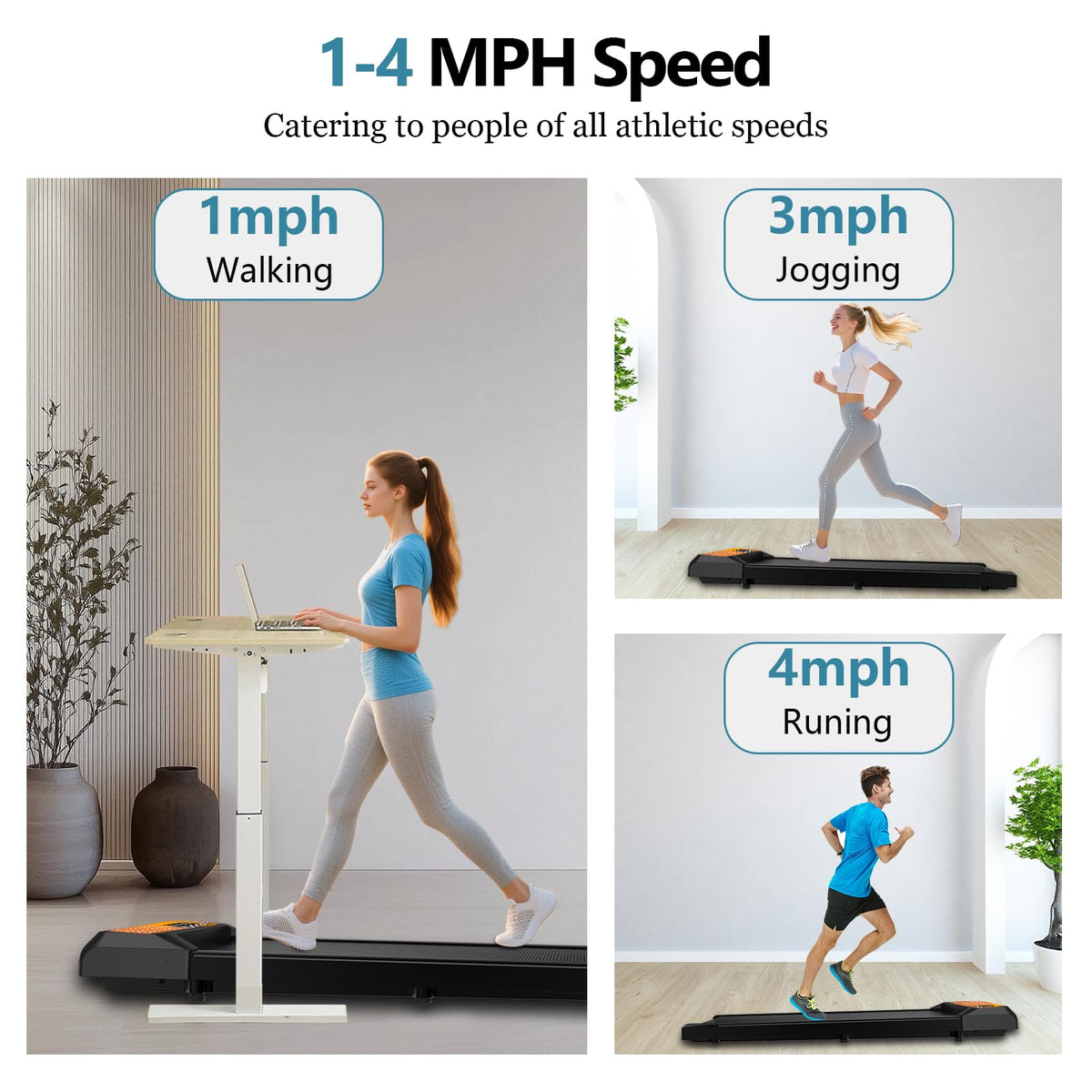 2.5 Hp Incline Walking Pad Treadmill H817251