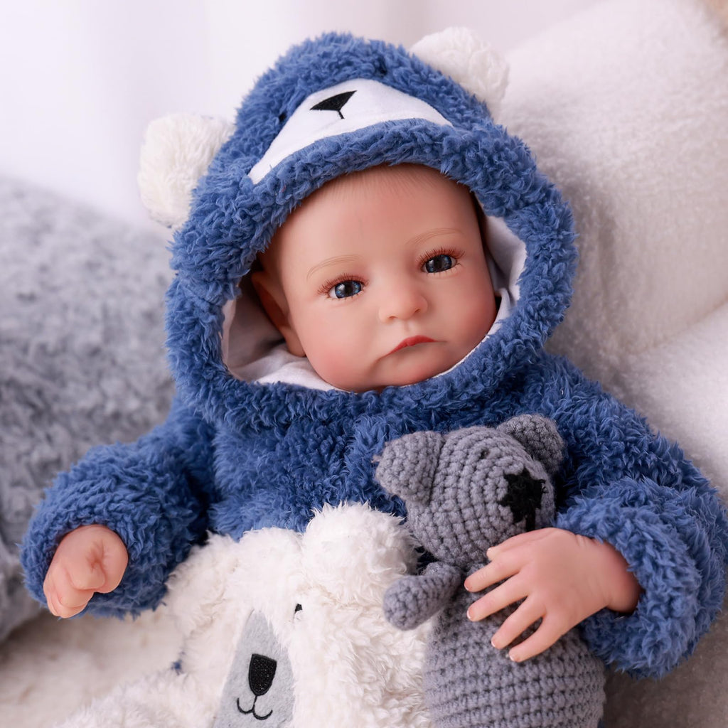 17 Inch Lifelike Reborn Baby Dolls Boy with Play Accessories V29551