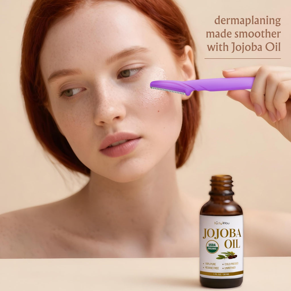 Jojoba Oil with 6PC Face Razors + Rosehip Oil Set S872810