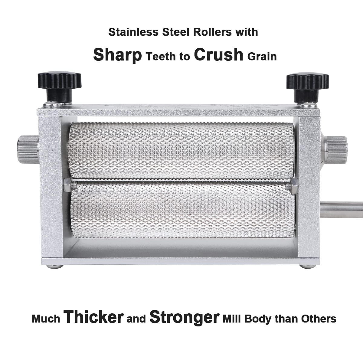Grain Mill with 7.7LB Hopper 2 Stainless Steel Rollers B90736