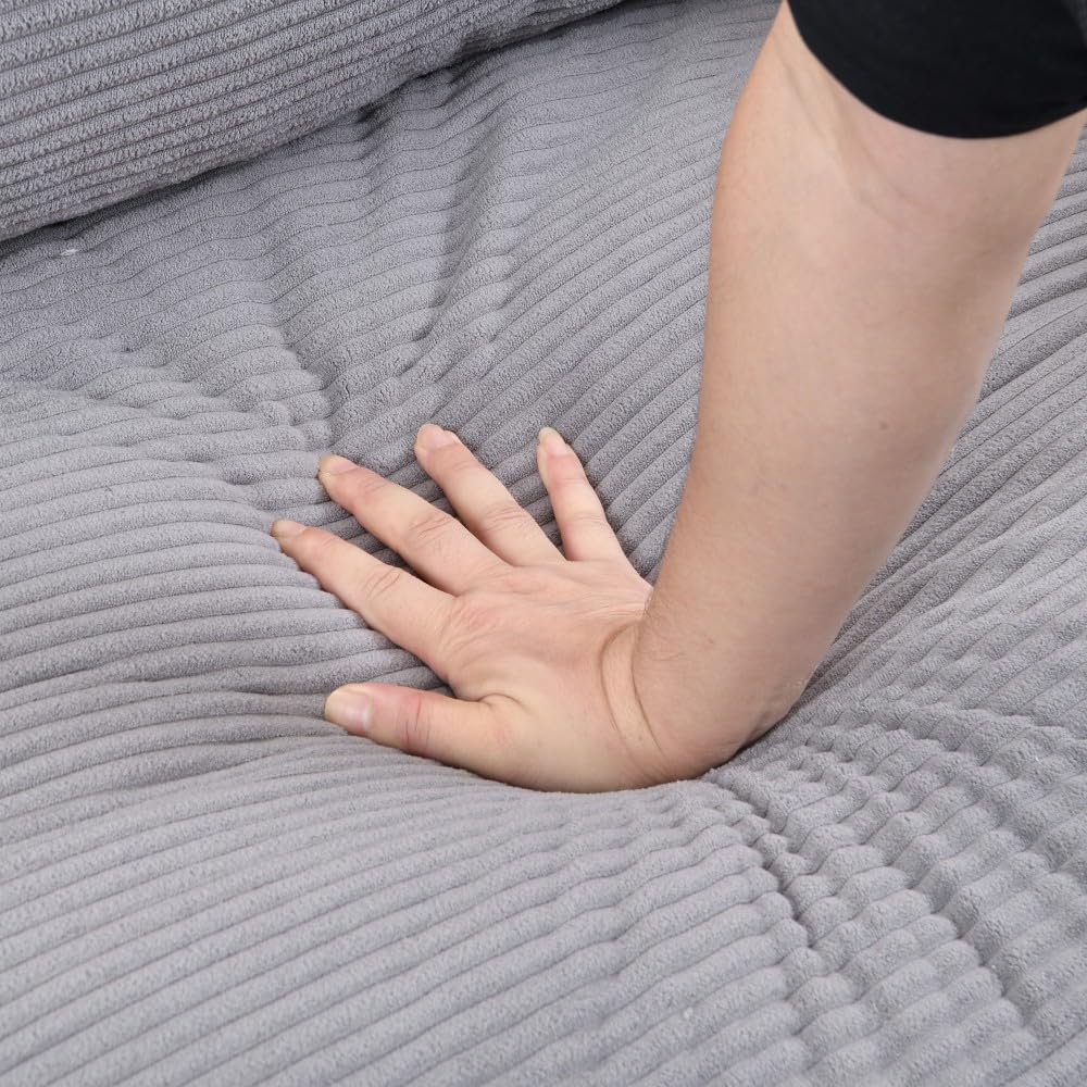 Light Gray 2 Seat Upholstered Sofa T81060