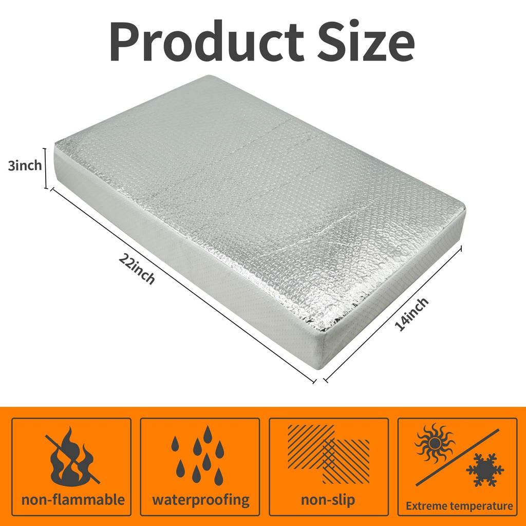 22 x 14 Inch RV Vent Insulator with Reflective Surface M9916