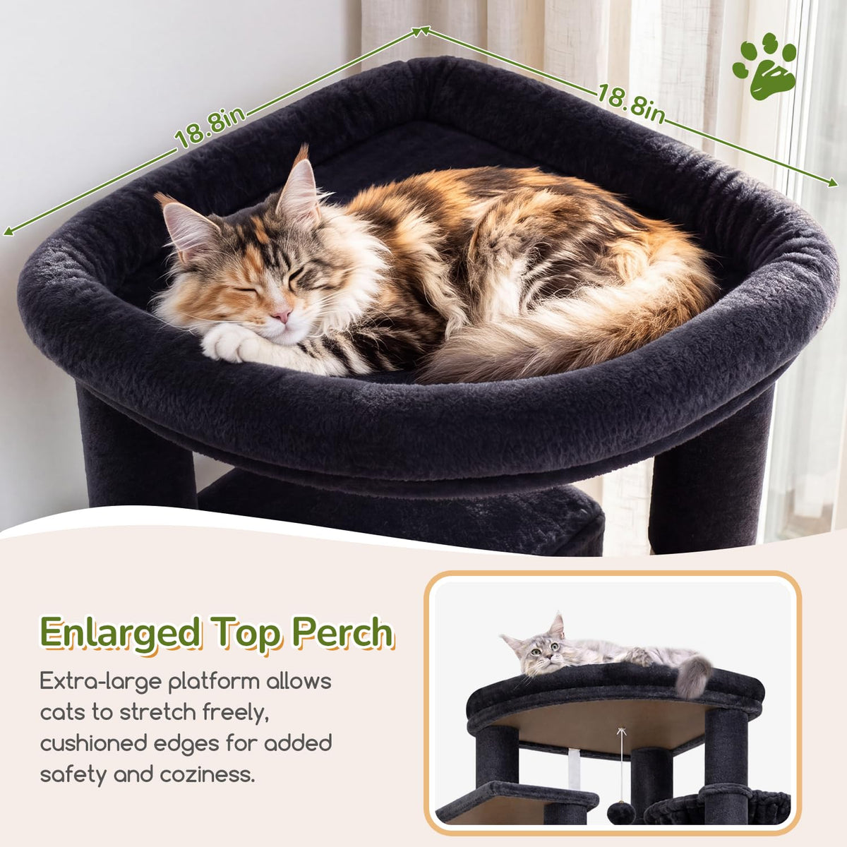 74in Heavy Duty Cat Tree Tower K442