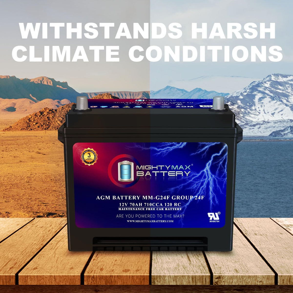 12V 70Ah AGM Replacement Battery X32722