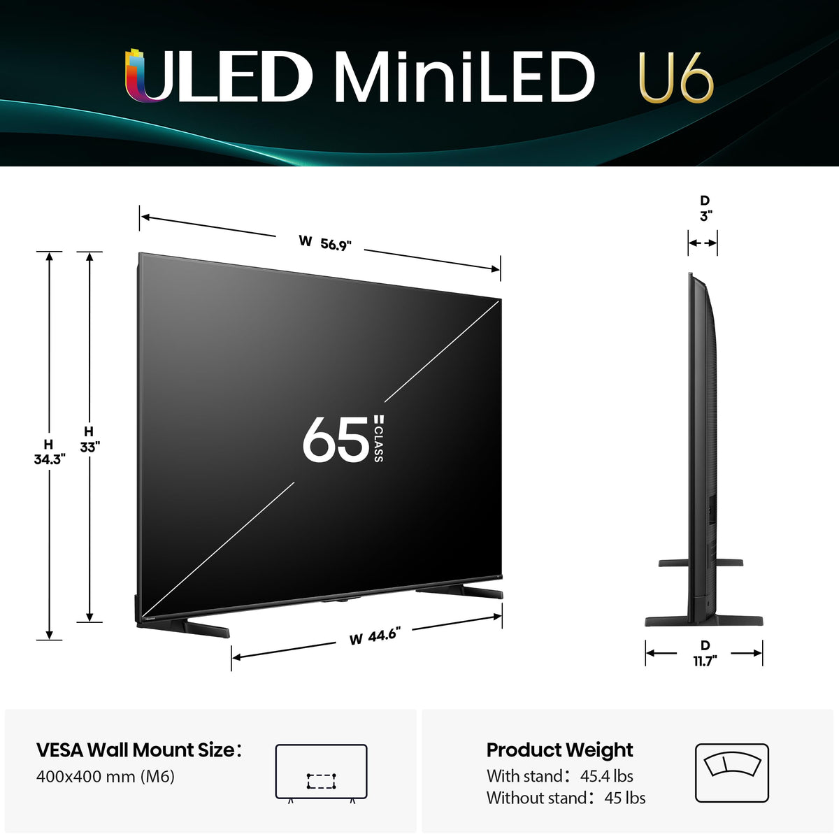 65" Mini-LED 4K UHD Smart TV R26664