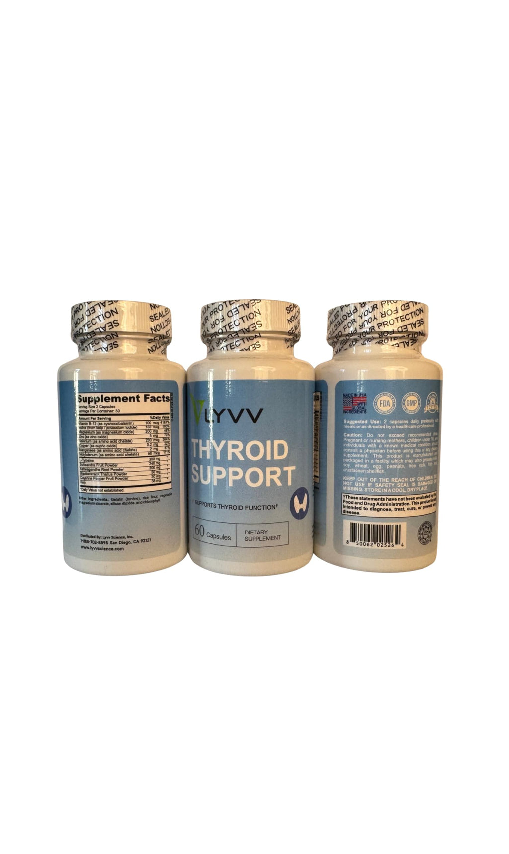 Thyroid Support Supplement Capsules B6966