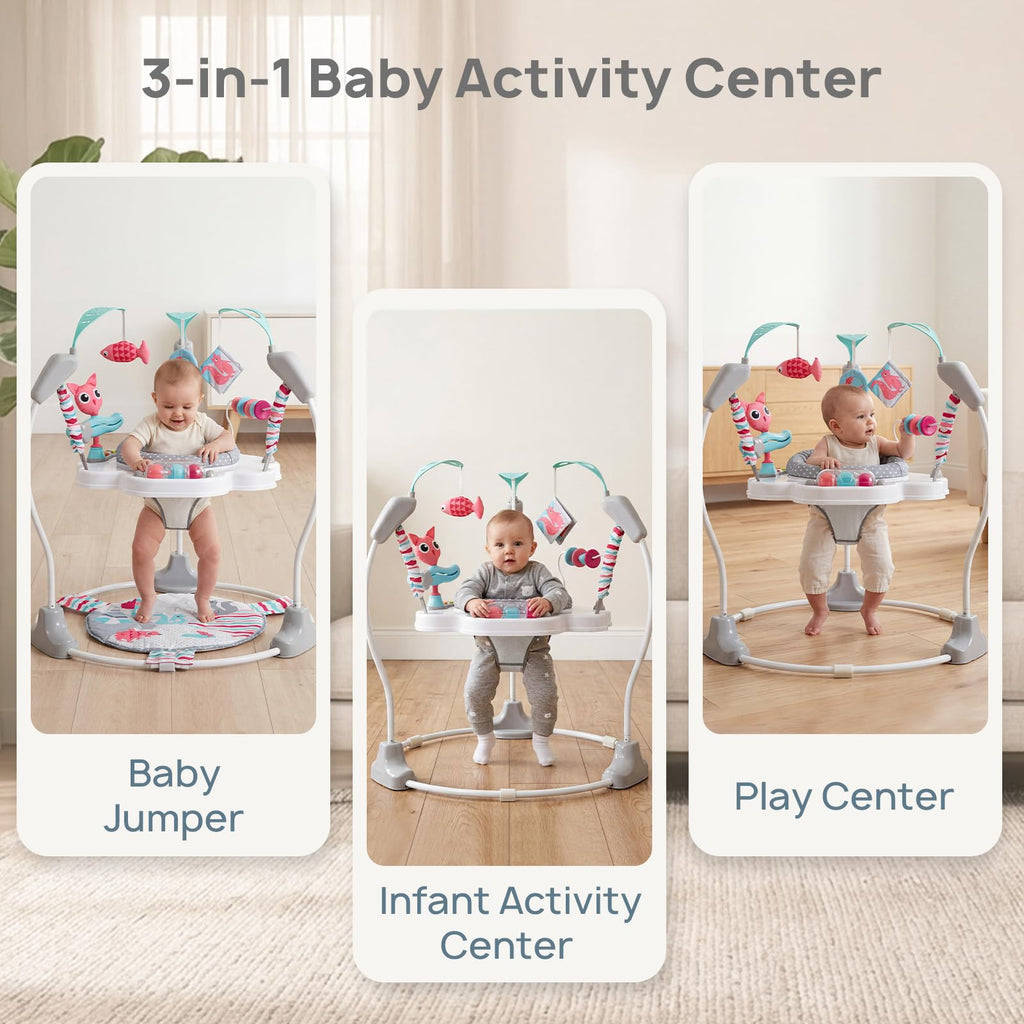 Baby Jumper Activity Center with Music & Lights, Pink H220951
