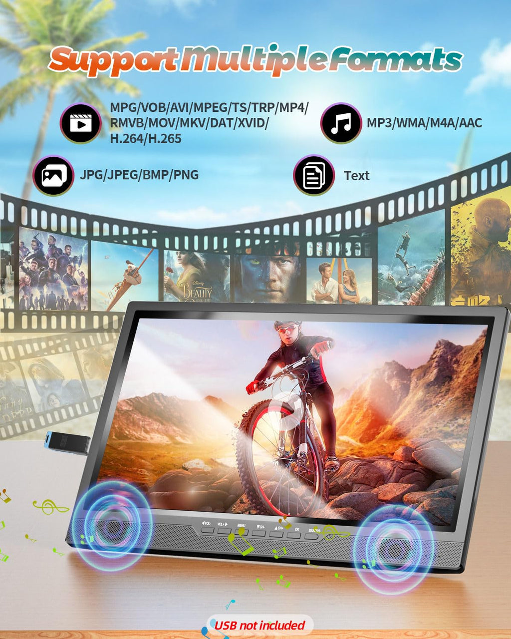 Portable TV with Antenna V9318