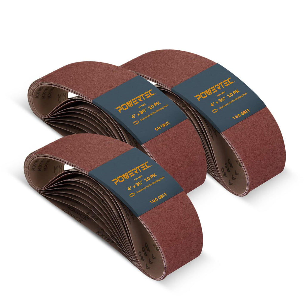 4 x 36 Inch 30pk Aluminum Oxide Sanding Belts C7097