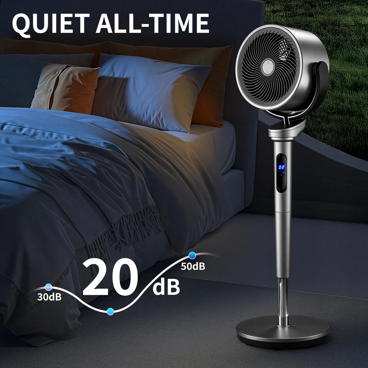 40 Inch Oscillating Pedestal Air Circulator Fan O479