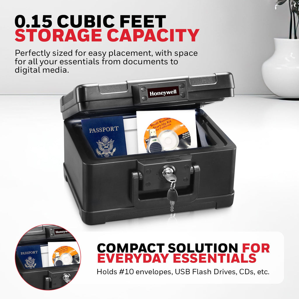 Small Black ABS Plastic Safe with Key Lock R55040