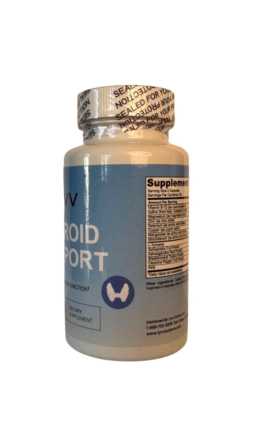 Thyroid Support Supplement Capsules B6966