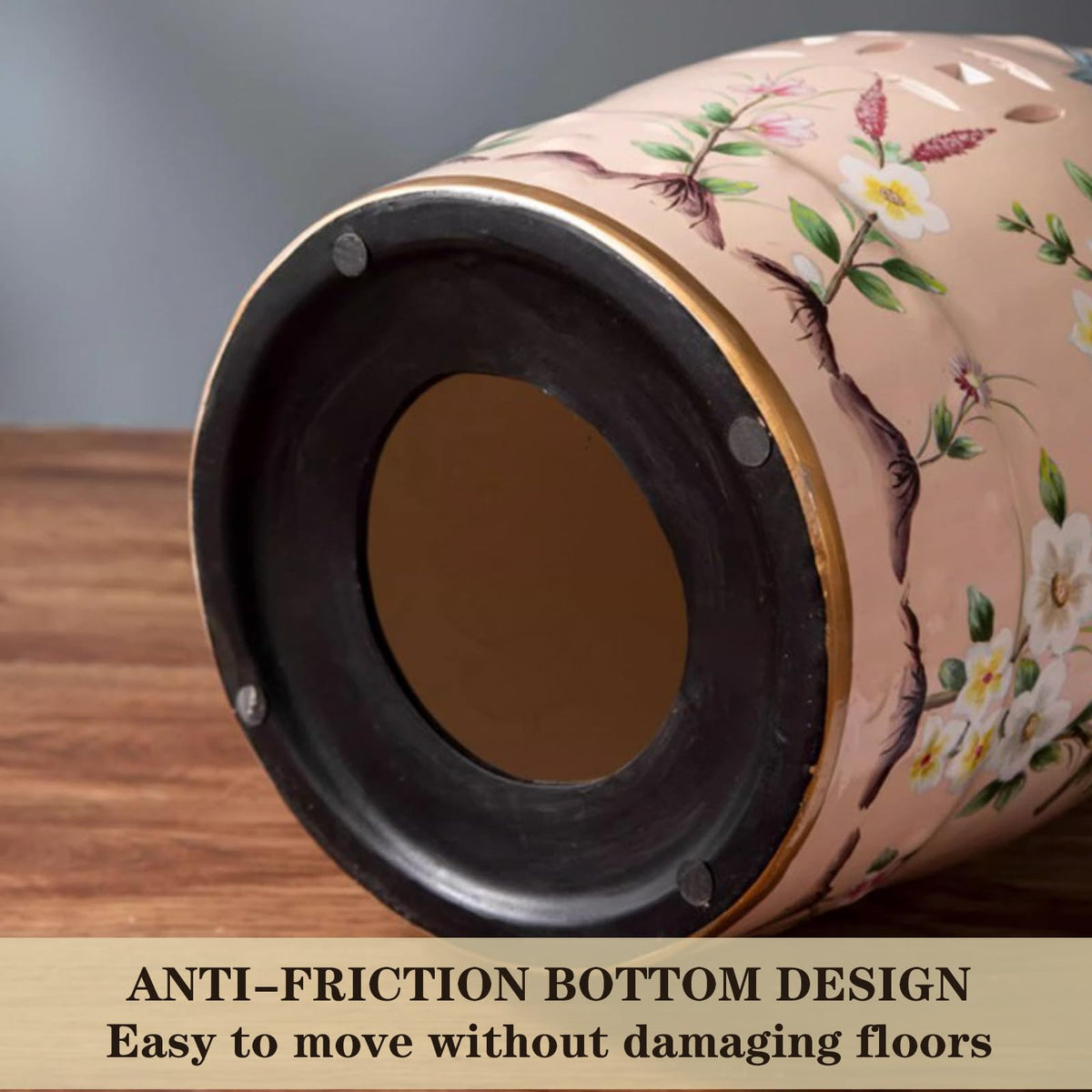 Glazed Ceramic Decorative Garden Stool 28x28x46cm U62791